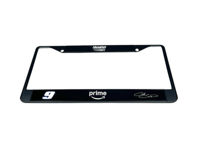 Chase Elliott Amazon Prime # & Sponsor Black License Plate Frame
