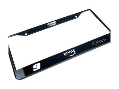 Chase Elliott Amazon Prime # & Sponsor Black License Plate Frame
