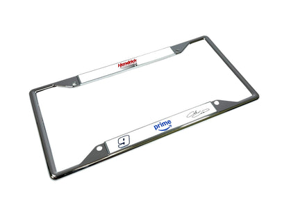 Chase Elliott Amazon Prime # & Sponsor Chrome License Plate Frame