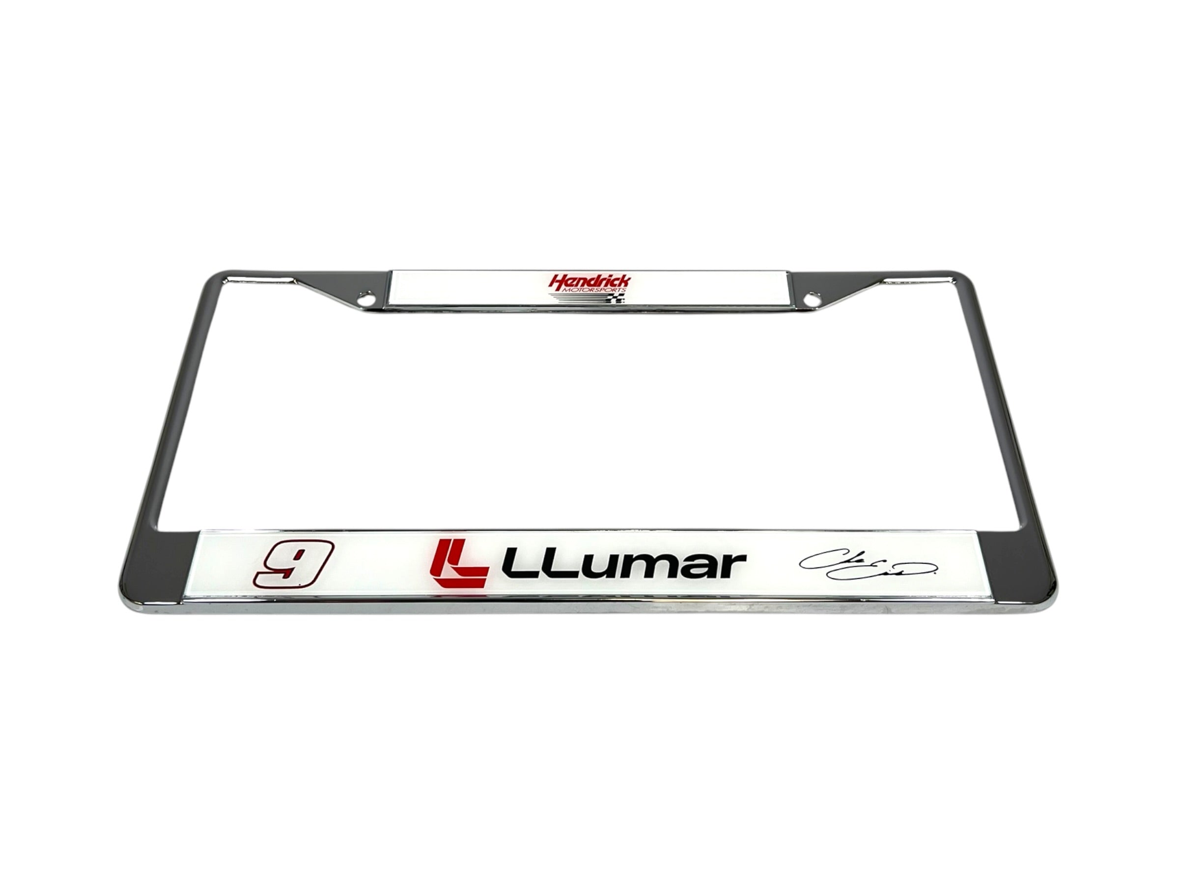 Chase Elliott LLumar # & Sponsor Chrome License Plate Frame