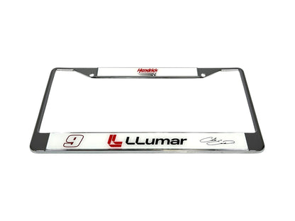 Chase Elliott LLumar # & Sponsor Chrome License Plate Frame