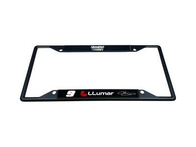 Chase Elliott LLumar # & Sponsor Black License Plate Frame