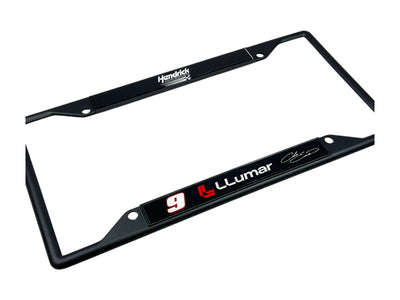 Chase Elliott LLumar # & Sponsor Black License Plate Frame