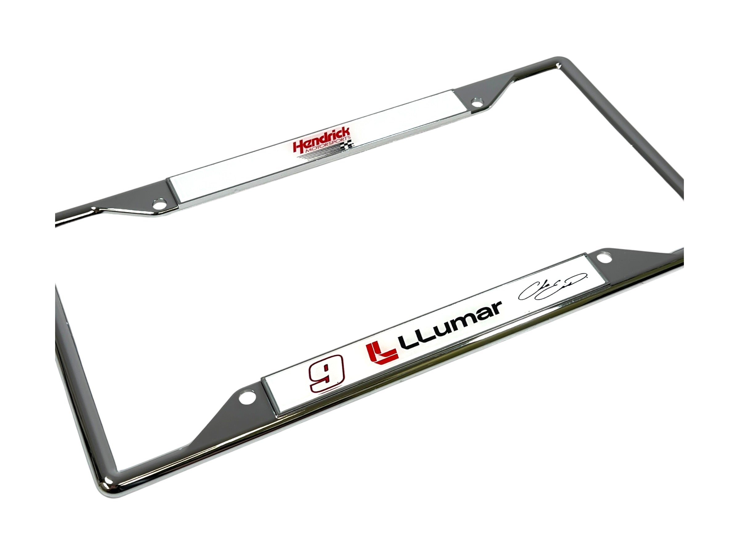 Chase Elliott LLumar # & Sponsor Chrome License Plate Frame