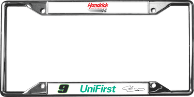 Chase Elliott UniFirst # & Sponsor Chrome License Plate Frame