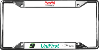 Chase Elliott UniFirst # & Sponsor Chrome License Plate Frame