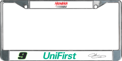 Chase Elliott UniFirst # & Sponsor Chrome License Plate Frame