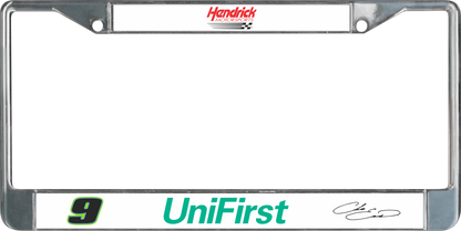 Chase Elliott UniFirst # & Sponsor Chrome License Plate Frame