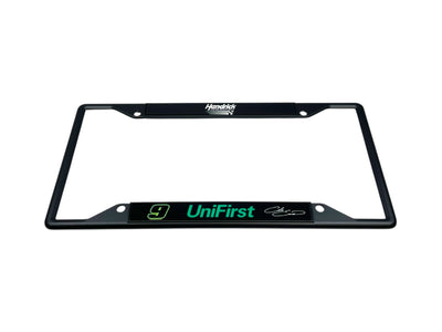 Chase Elliott UniFirst # & Sponsor Black License Plate Frame