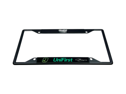 Chase Elliott UniFirst # & Sponsor Black License Plate Frame