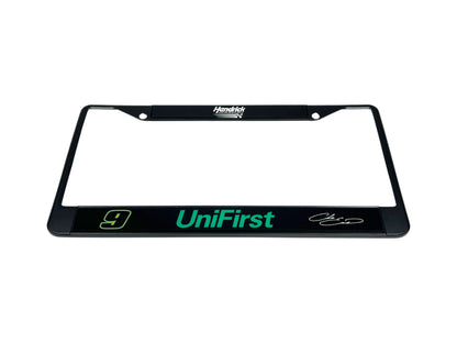 Chase Elliott UniFirst # & Sponsor Black License Plate Frame
