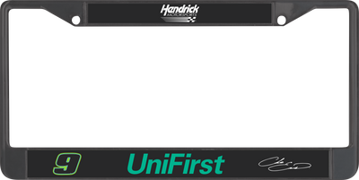 Chase Elliott UniFirst # & Sponsor Black License Plate Frame