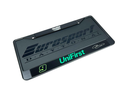 Chase Elliott UniFirst # & Sponsor Black License Plate Frame