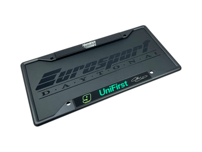 Chase Elliott UniFirst # & Sponsor Black License Plate Frame
