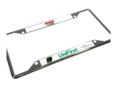 Chase Elliott UniFirst # & Sponsor Chrome License Plate Frame
