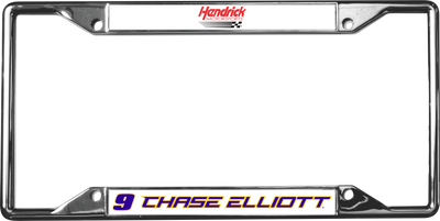 Chase Elliott NAPA # & Name Rail Chrome License Plate Frame