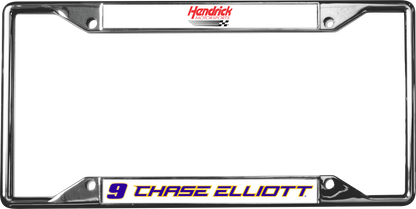 Chase Elliott NAPA # & Name Rail Chrome License Plate Frame