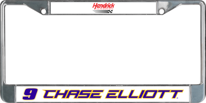Chase Elliott NAPA # & Name Rail Chrome License Plate Frame
