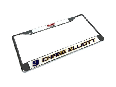 Chase Elliott NAPA # & Name Rail Chrome License Plate Frame
