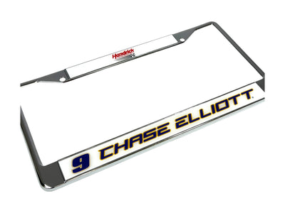 Chase Elliott NAPA # & Name Rail Chrome License Plate Frame
