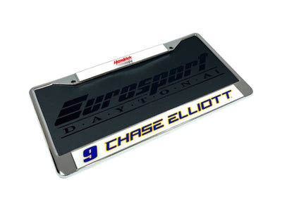 Chase Elliott NAPA # & Name Rail Chrome License Plate Frame