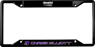 Chase Elliott NAPA # & Name Rail Black License Plate Frame