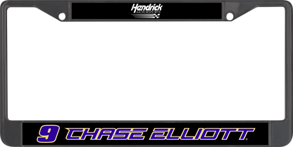 Chase Elliott NAPA # & Name Rail Black License Plate Frame