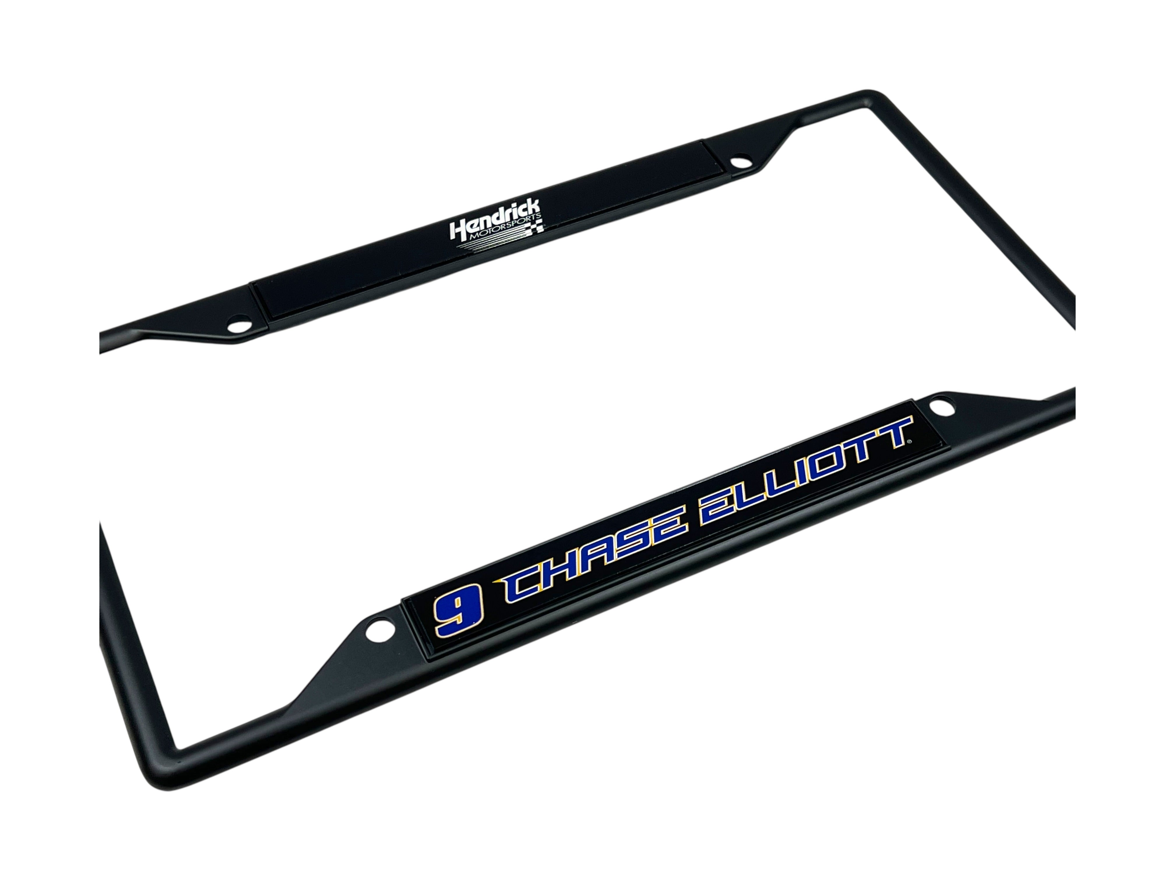 Chase Elliott NAPA # & Name Rail Black License Plate Frame