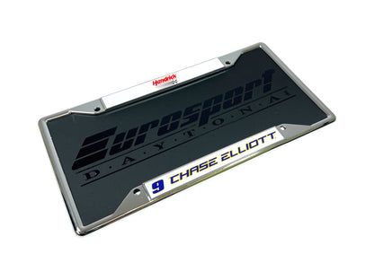Chase Elliott NAPA # & Name Rail Chrome License Plate Frame