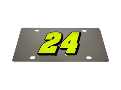 William Byron Raptor # Only Stainless Steel License Plate