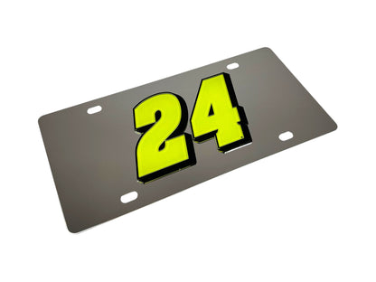 William Byron Raptor # Only Stainless Steel License Plate