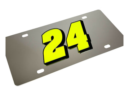 William Byron Raptor # Only Stainless Steel License Plate