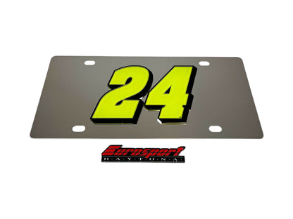 William Byron Raptor # Only Stainless Steel License Plate