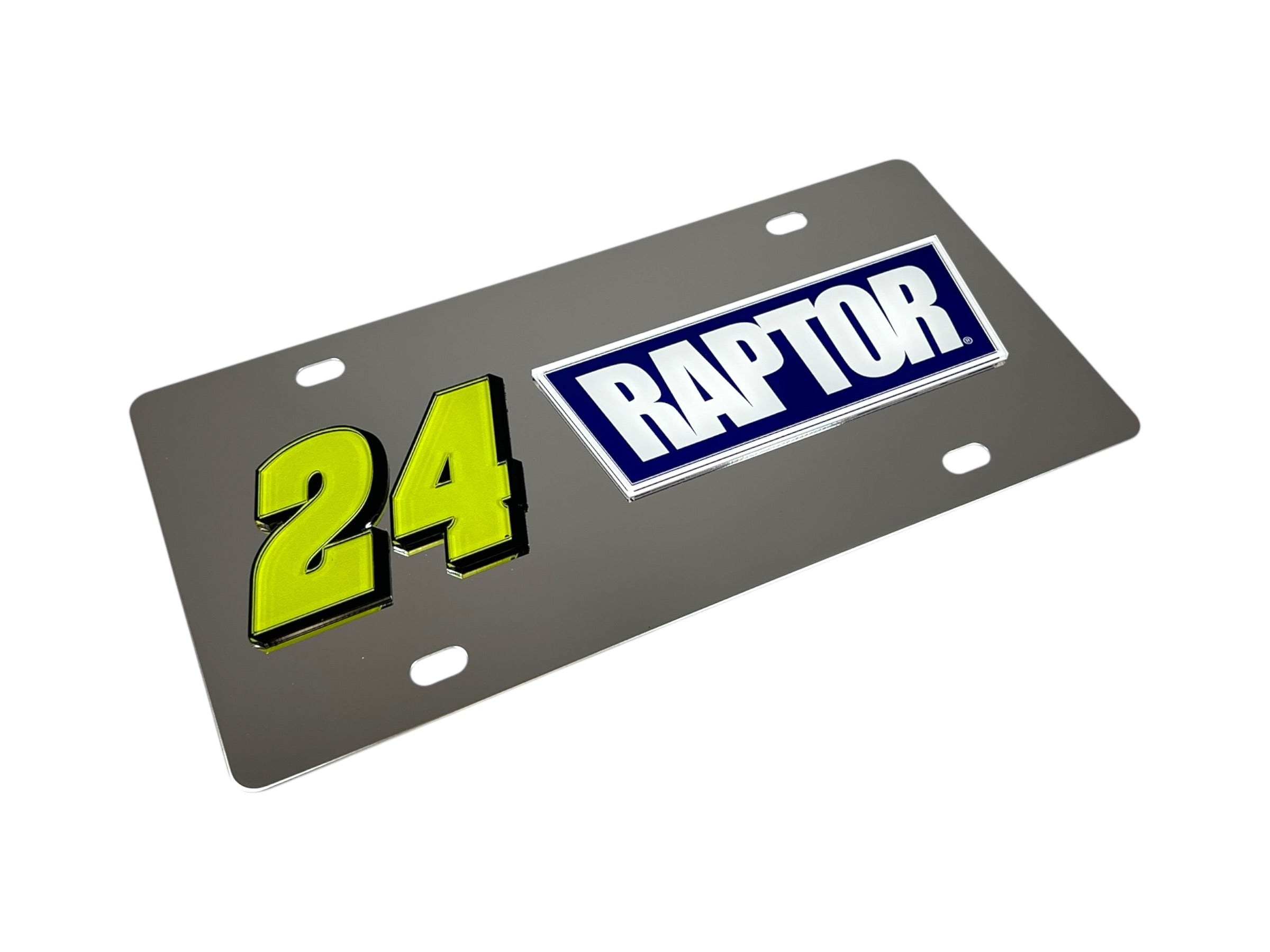 William Byron Raptor # & Sponsor Stainless Steel License Plate