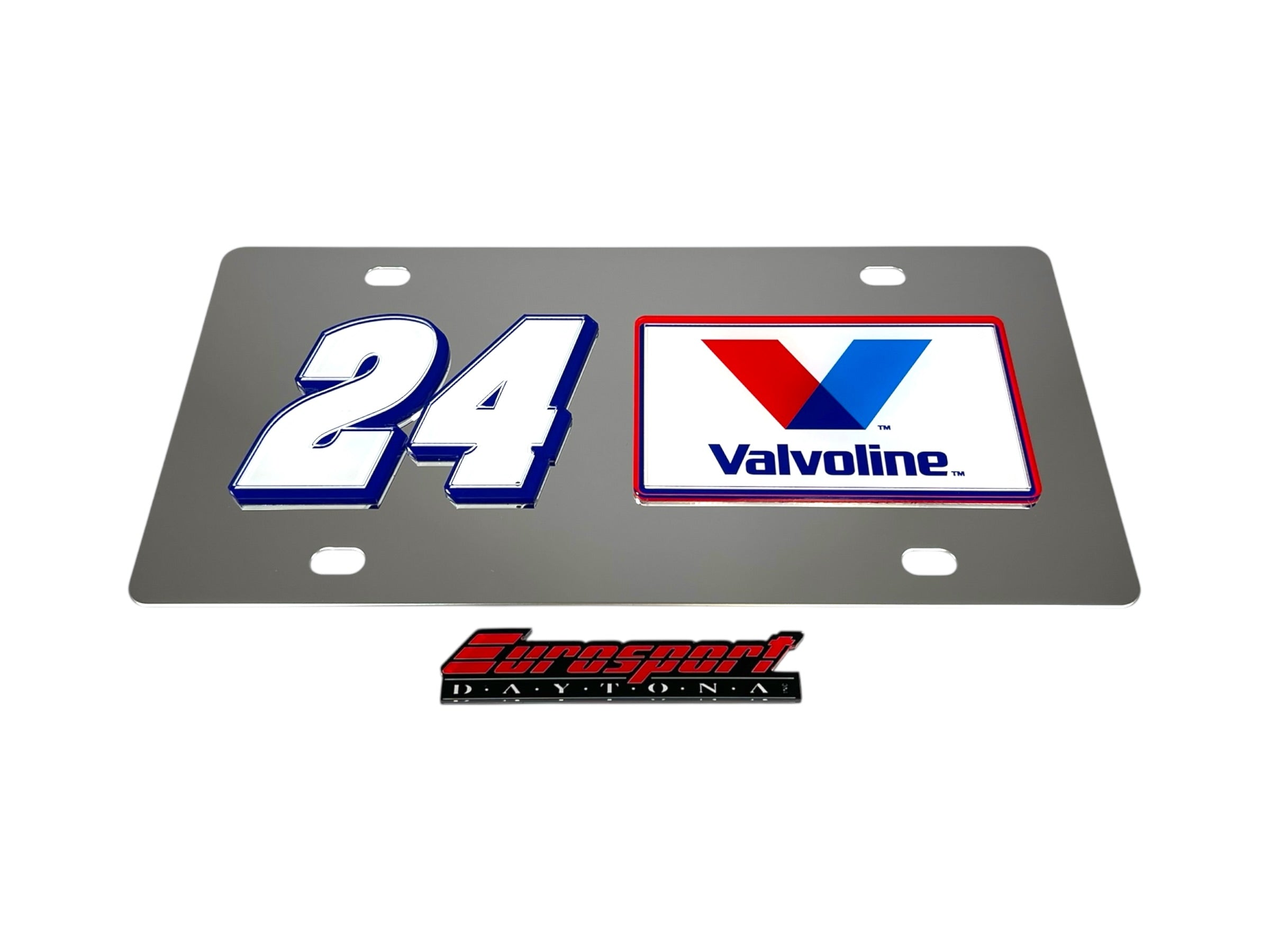 William Byron Valvoline # & Sponsor Stainless Steel License Plate