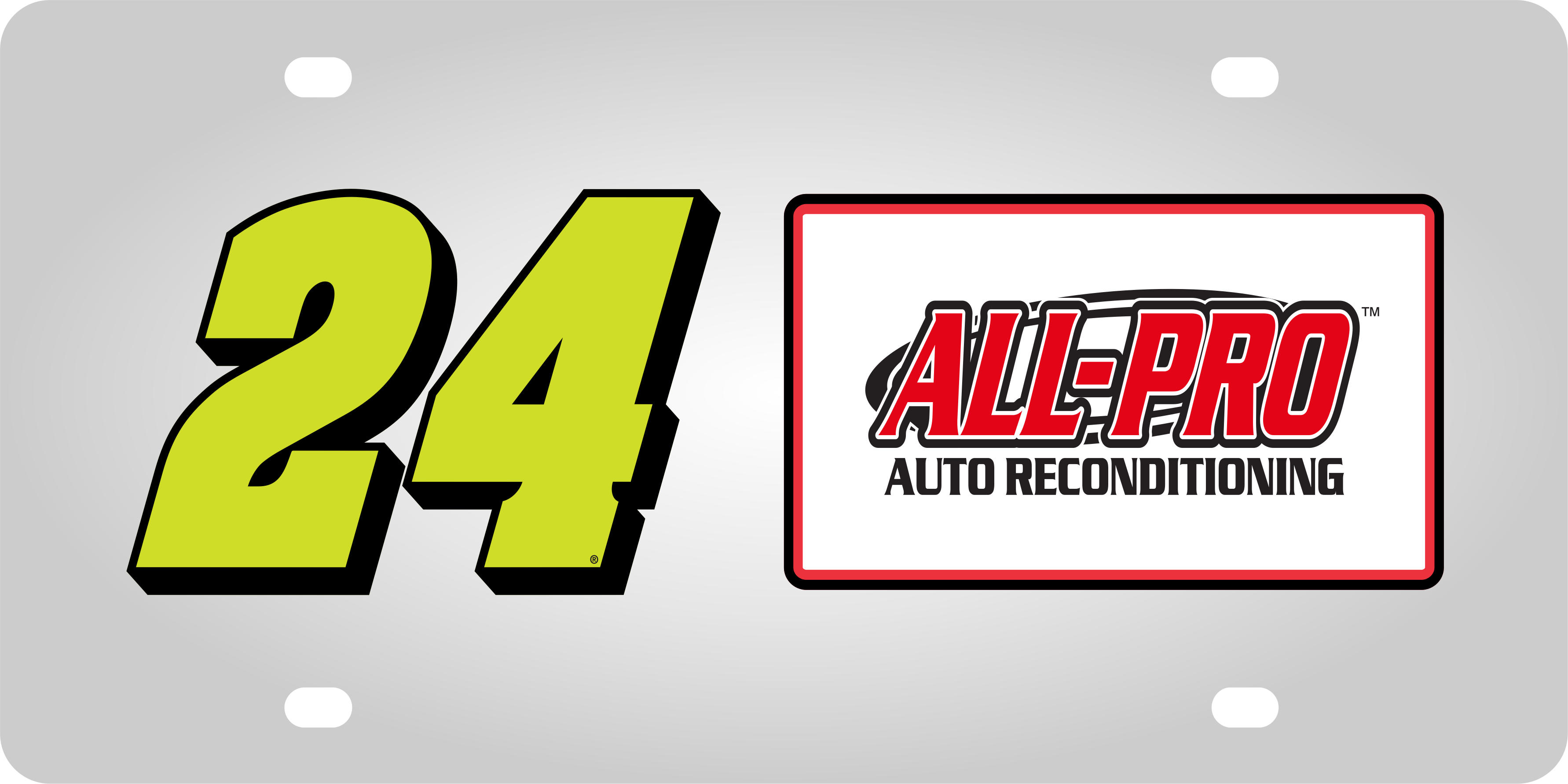 William Byron ALL-PRO # & Sponsor Stainless Steel License Plate