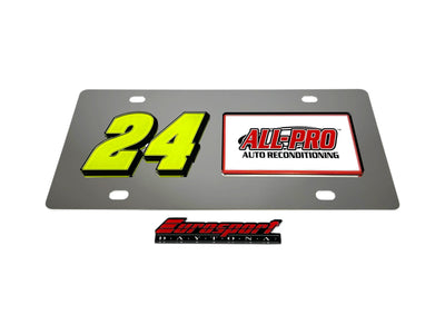 William Byron ALL-PRO # & Sponsor Stainless Steel License Plate