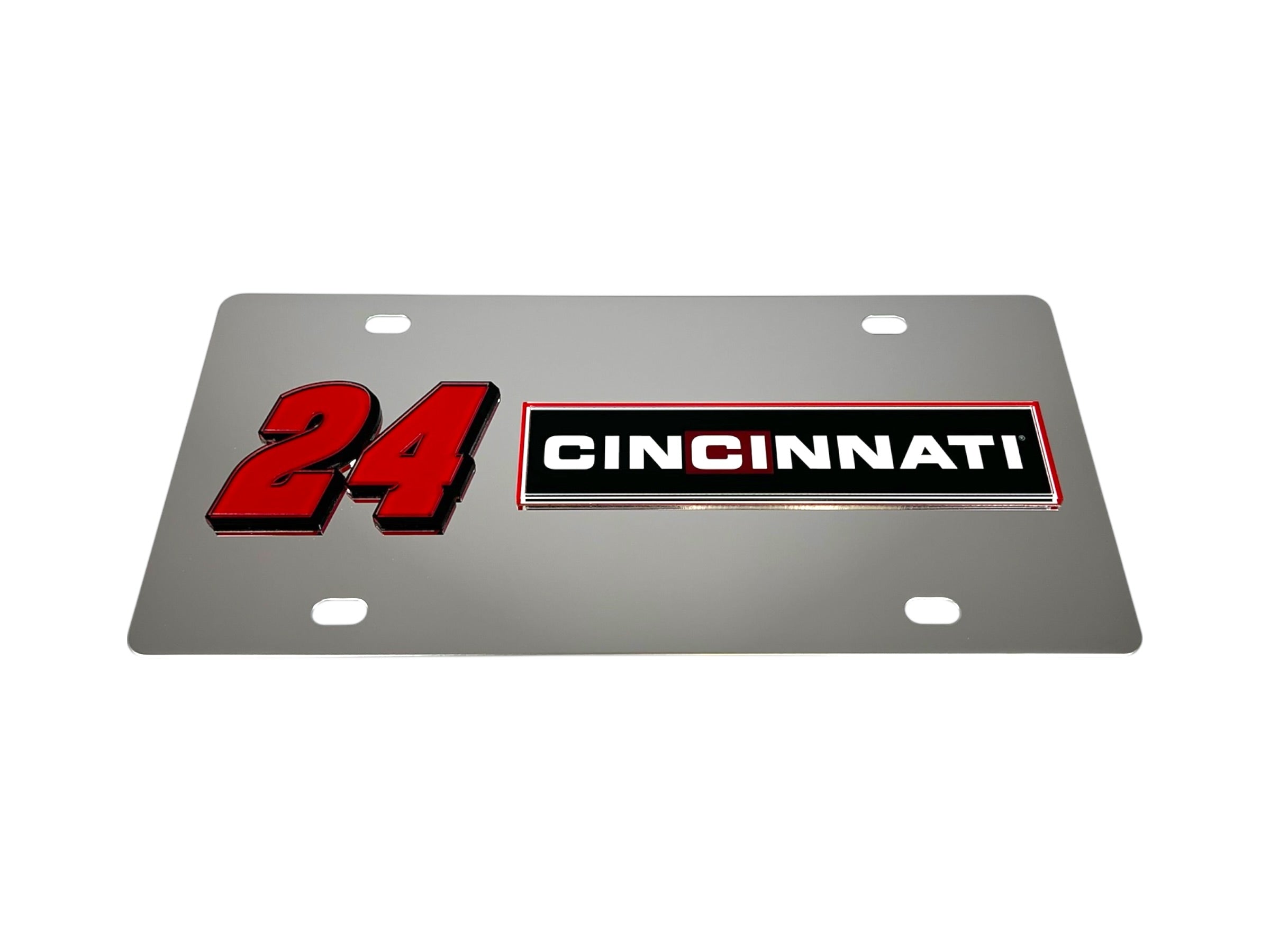 William Byron Cincinnati # & Sponsor Stainless Steel License Plate