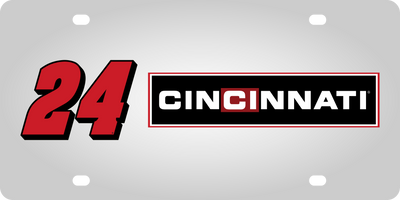 William Byron Cincinnati # & Sponsor Stainless Steel License Plate
