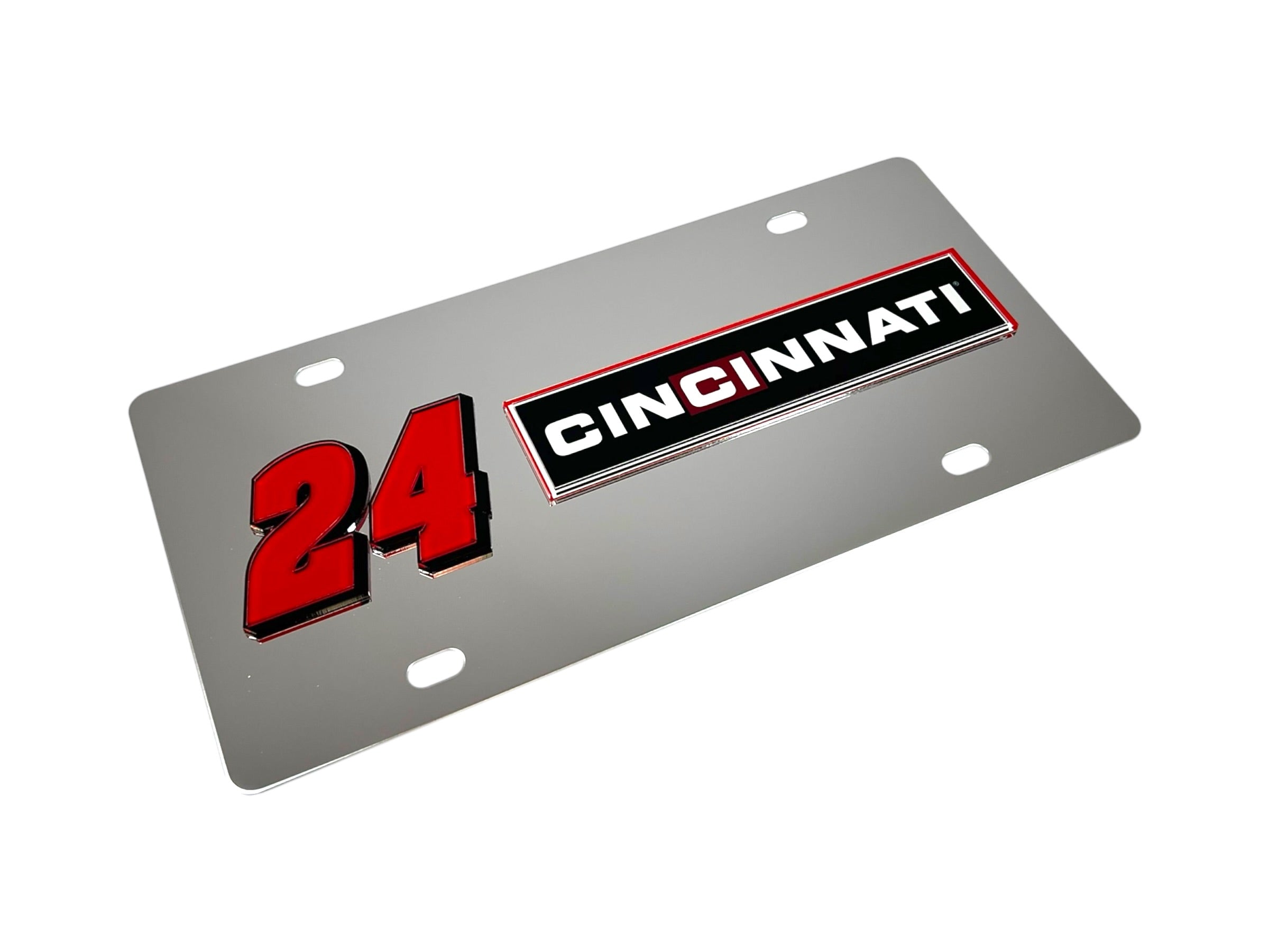 William Byron Cincinnati # & Sponsor Stainless Steel License Plate