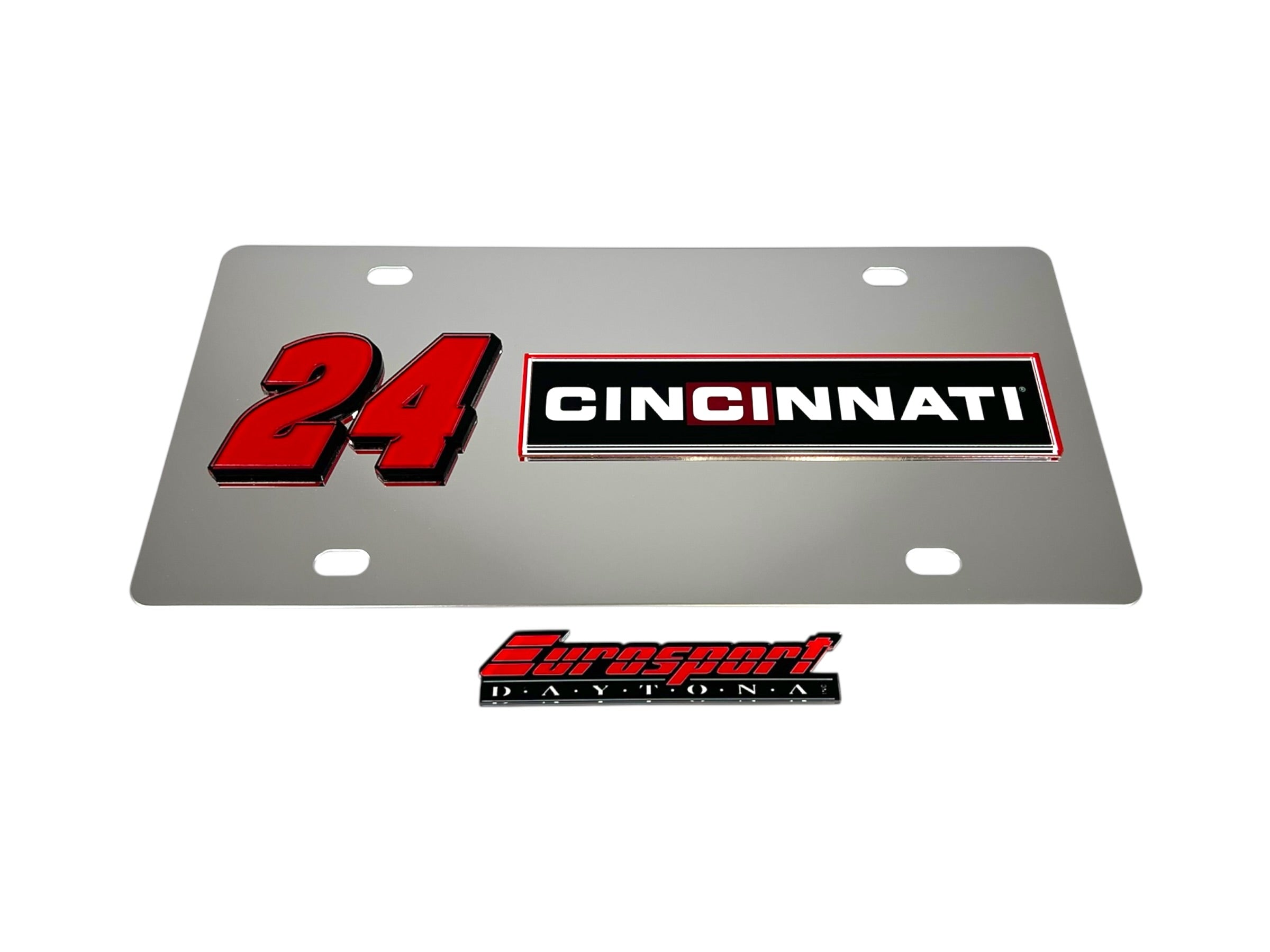 William Byron Cincinnati # & Sponsor Stainless Steel License Plate