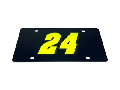 William Byron Raptor # Only Acrylic License Plate