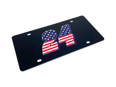 William Byron Patriotic #24 Acrylic License Plate