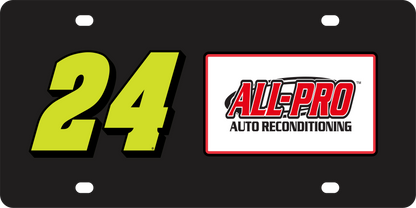 William Byron ALL-PRO # & Sponsor Acrylic License Plate