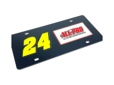 William Byron ALL-PRO # & Sponsor Acrylic License Plate