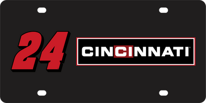 William Byron Cincinnati # & Sponsor Acrylic License Plate