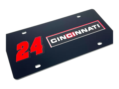 William Byron Cincinnati # & Sponsor Acrylic License Plate