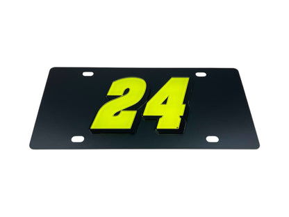 William Byron Raptor # Only Carbon Steel License Plate