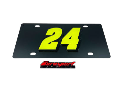 William Byron Raptor # Only Carbon Steel License Plate