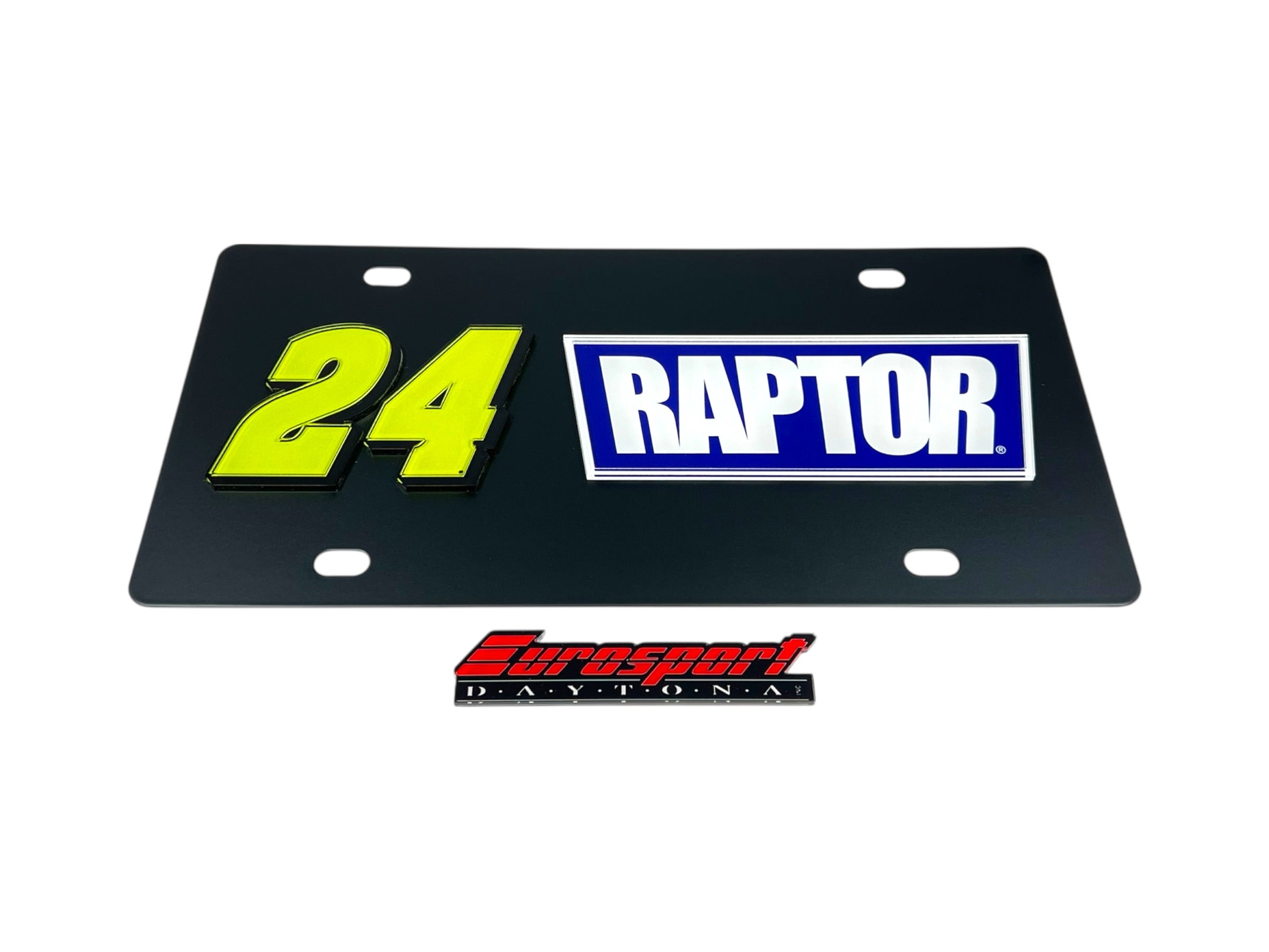 William Byron Raptor # & Sponsor Carbon Steel License Plate